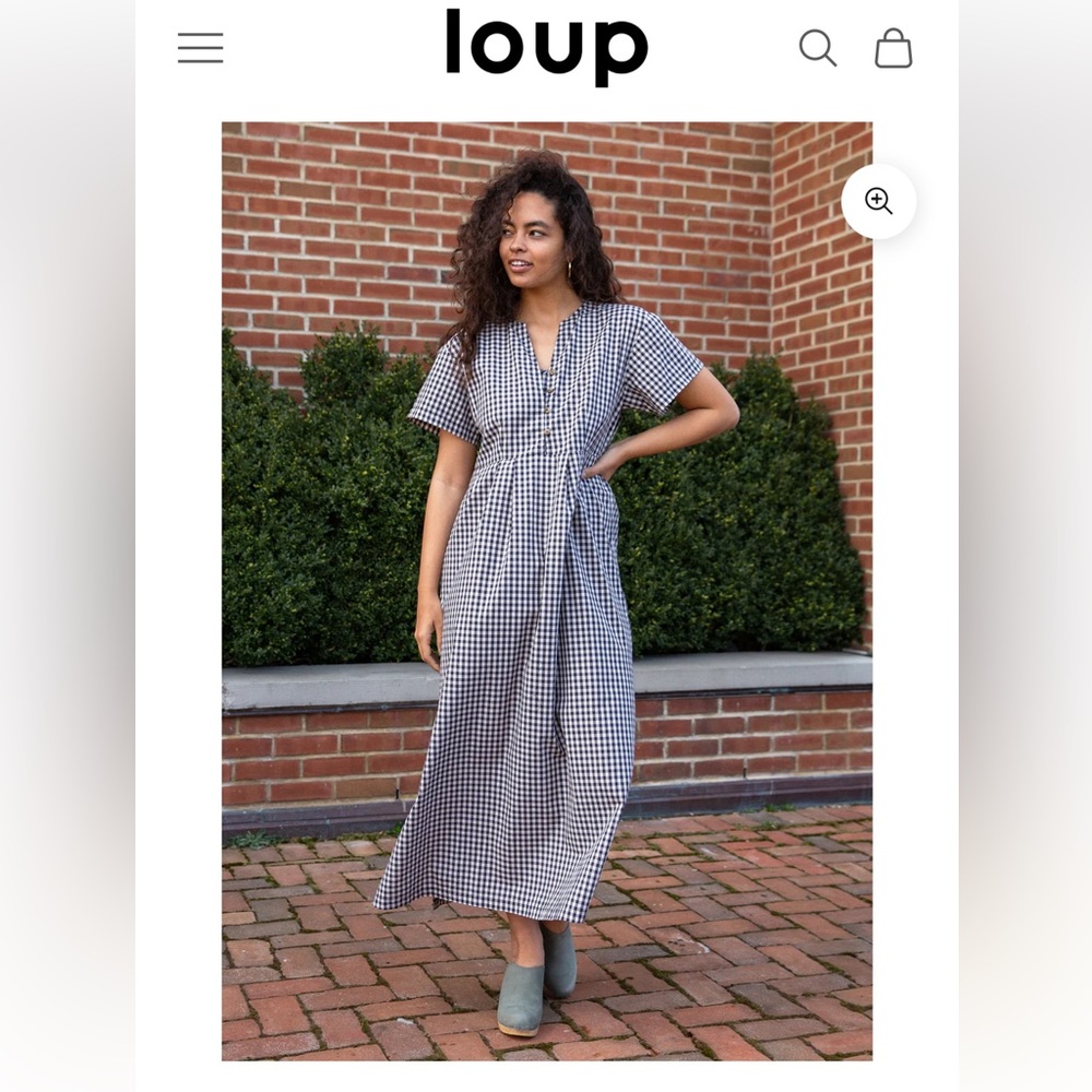 Loup gingham maxi dress